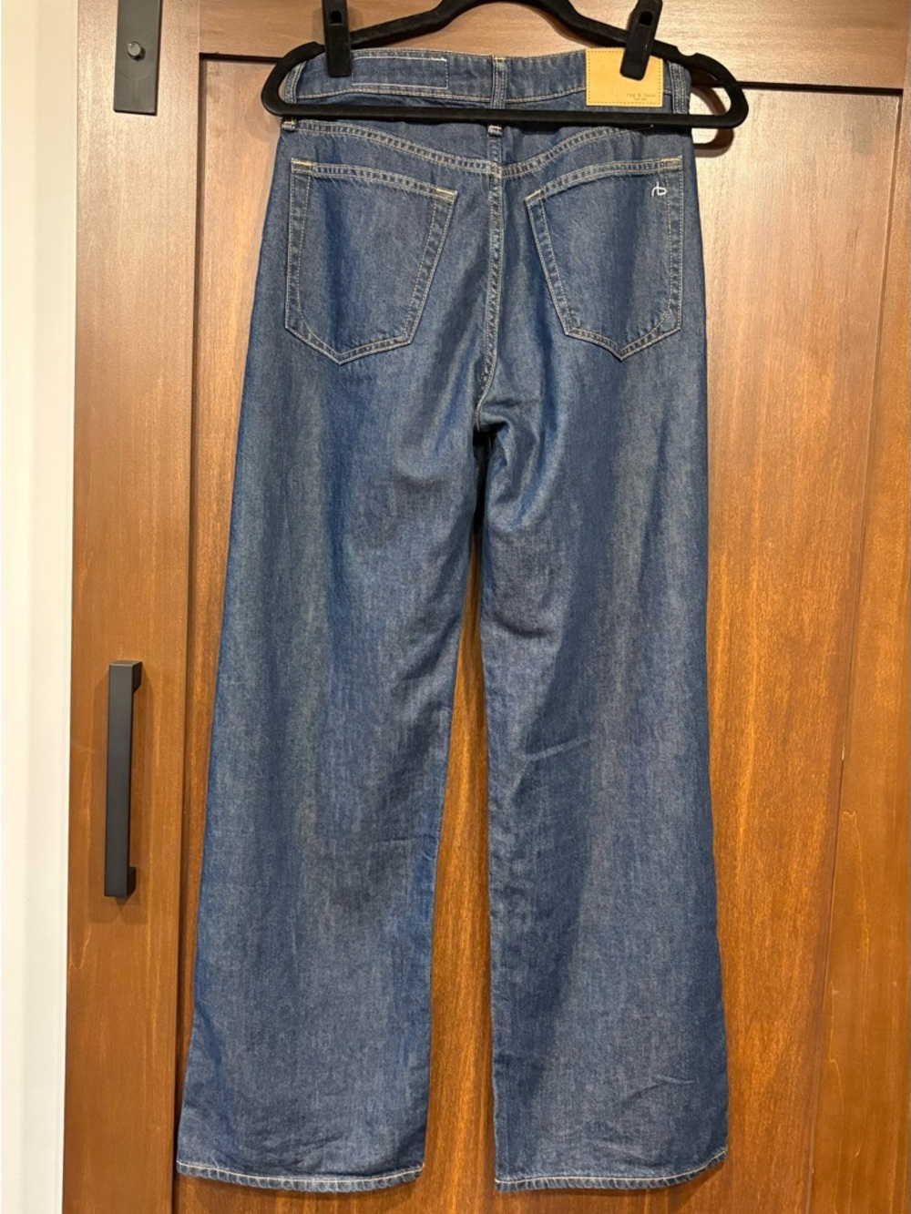 rag & bone Featherweight Logan Wide Leg denim 25 in Wellbrook, like-new, worn 1x - Picture 5 of 7